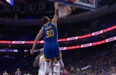 皇冠网站-库里六年唯一一扣为了他：这是我生涯的最后一扣